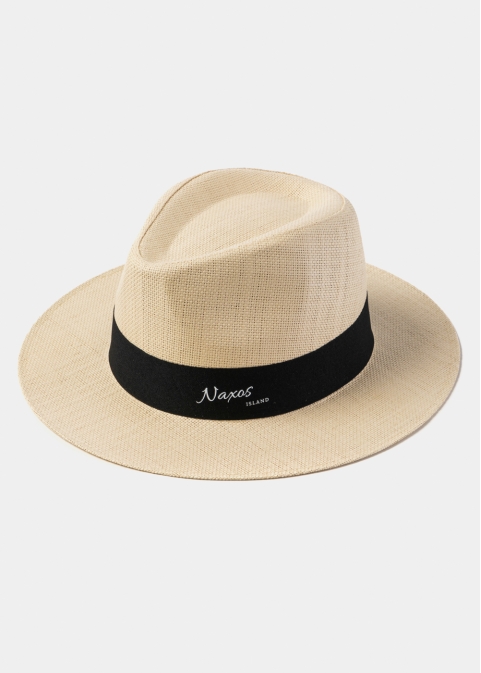 Beige "Naxos" Panama Hat