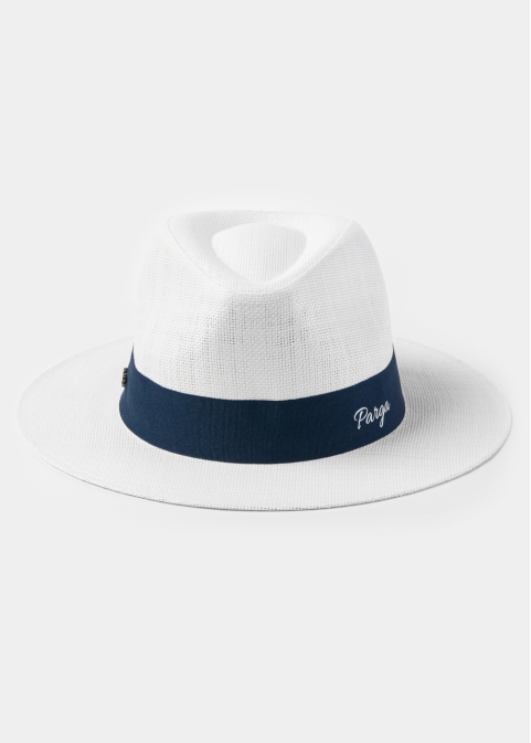 White "Parga" Panama Hat