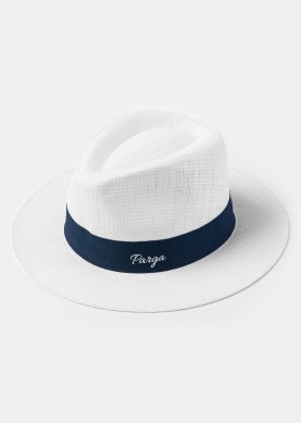 White "Parga" Panama Hat