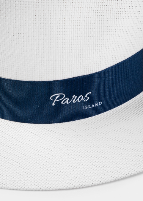 White "Paros" Panama Hat