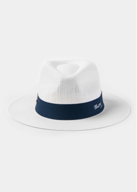 White "Thassos" Panama Hat