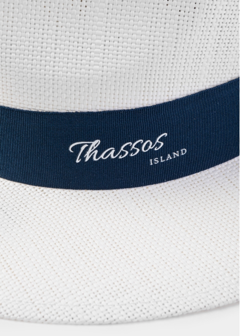 White "Thassos" Panama Hat