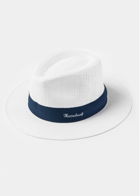 White "Thessaloniki" Panama Hat