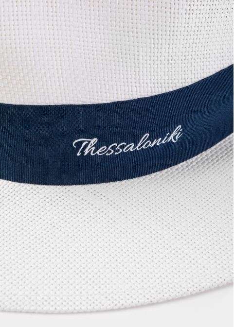 White "Thessaloniki" Panama Hat