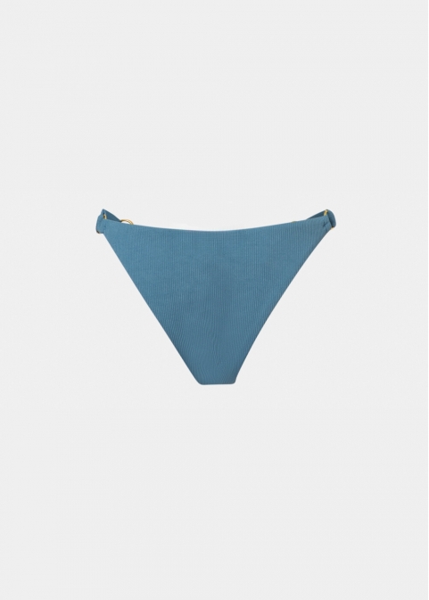 Capri Bikini Bottom - Air Force Blue Rib