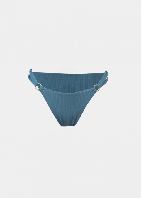 Capri Bikini Bottom - Air Force Blue Rib