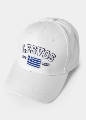 Lesvos White w/ Greek Flag 2