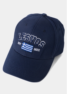 Lesvos Navy Blue w/ Greek Flag 2