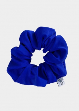 Shiny Scrunchie Dark Blue