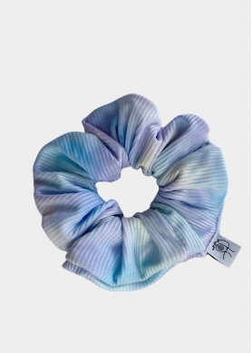 Tie Dye Rib Scrunchie Lilac