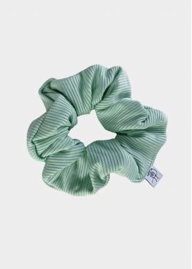 Rib Scrunchie Tea Green 