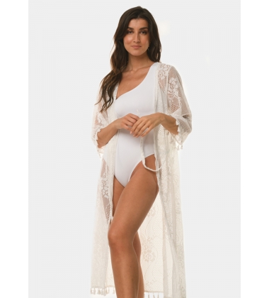 White laced caftan