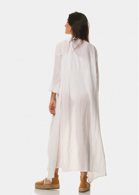 White cotton caftan