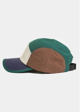 Multicolor Cotton Camper Cap - Green