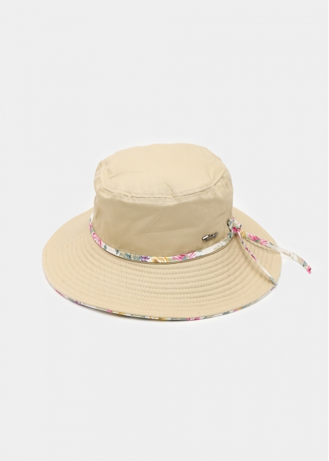 Beige Bucket Hat 