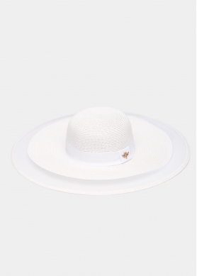 Total White Straw Hat 