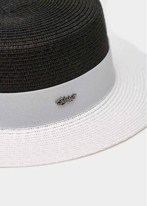 B&W Venezia Style Straw Hat 