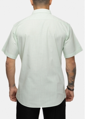 100% Cotton Light Green Shirt w/ Short Sleeves