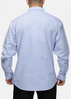 100% Cotton Light Blue Striped Shirt