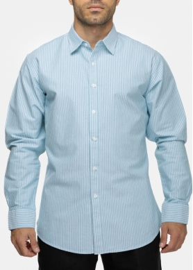 100% Cotton Green Striped Shirt