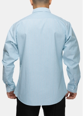 100% Cotton Green Striped Shirt