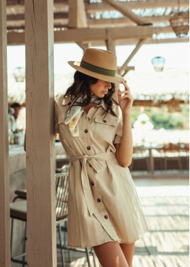 Safari Style Cotton Dress