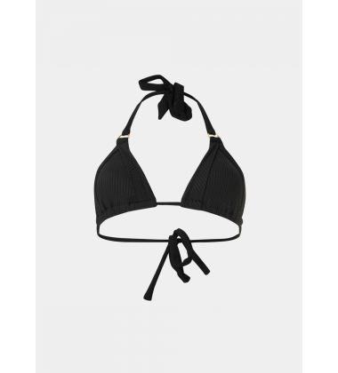 Capri Bikini Top - Black Rib