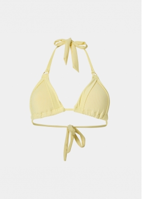 Capri Bikini Top - Yellow Rib