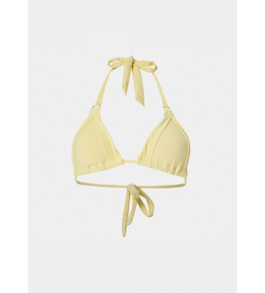 Capri Bikini Top - Yellow Rib