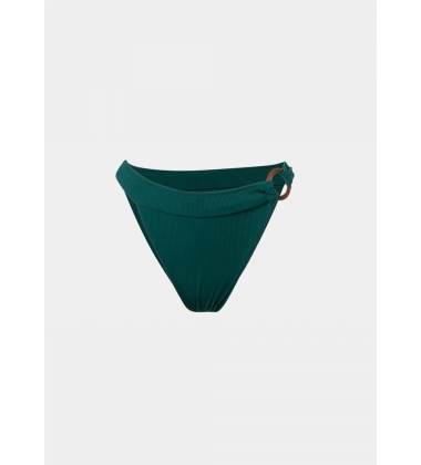 Sicily Bikini Bottom - Forest Green Rib