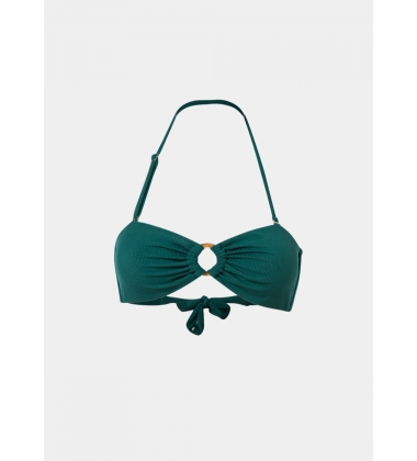 Sicily Bikini Top - Forest Green Rib