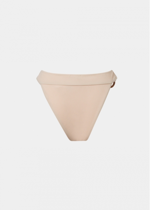 Sicily Bikini Bottom - Cream Rib