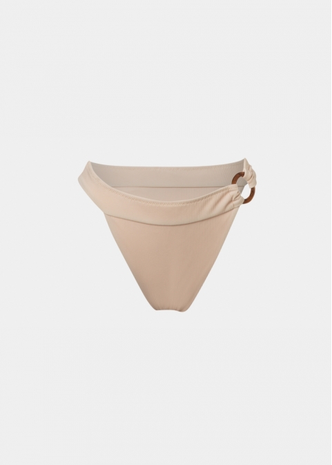 Sicily Bikini Bottom - Cream Rib