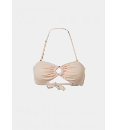 Sicily Bikini Top - Cream Rib