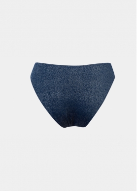 Saint Tropez Bikini Bottom - Navy Blue Shimmer