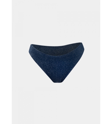 Saint Tropez Bikini Bottom - Navy Blue Shimmer