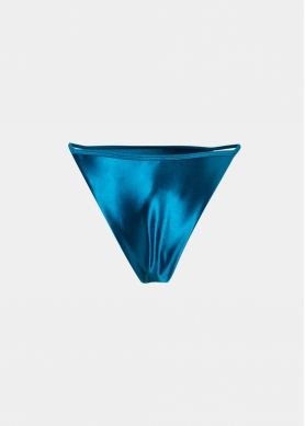 Mykonos Bikini Bottom - Cerulean Blue Glowy 
