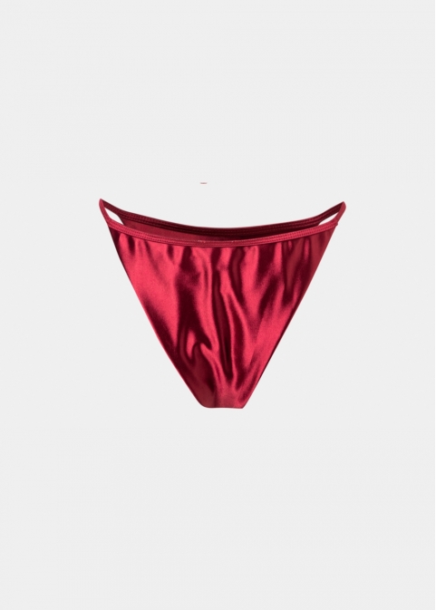 Mykonos Bikini Bottom - Burgundy Glowy 