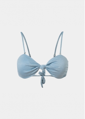 Marbella Bikini Top - Light Blue Shimmer