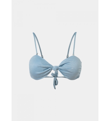 Marbella Bikini Top - Light Blue Shimmer