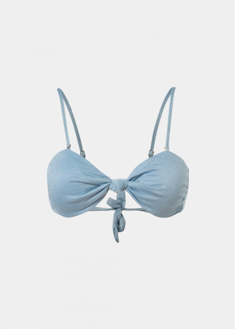 Marbella Bikini Top - Light Blue Shimmer