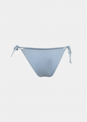Cuba Bikini Bottom - Shimmery Blue Dacron