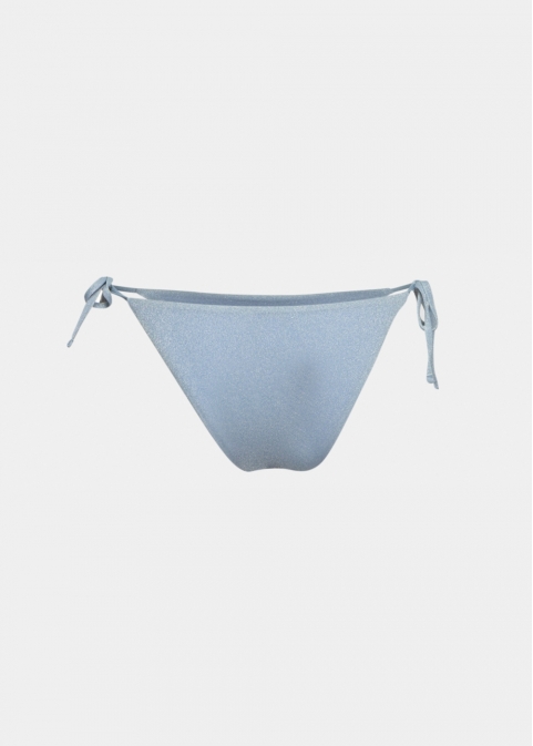 Cuba Bikini Bottom - Shimmery Blue Dacron