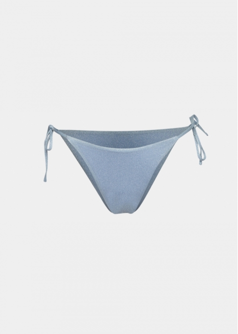 Cuba Bikini Bottom - Shimmery Blue Dacron