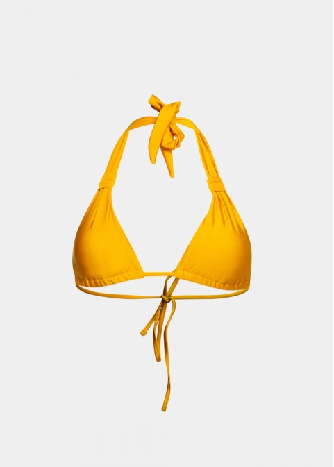 Azores Bikini Top -  Orange Shiny 