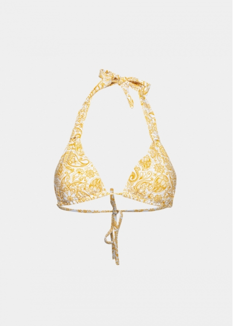 Azores Bikini Top - Paisley Pattern Dacron