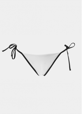 Aruba Bikini Bottom - Cream/Black Dacron
