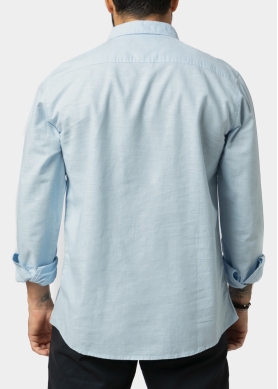 Linen - Cotton Light Blue Classic Shirt