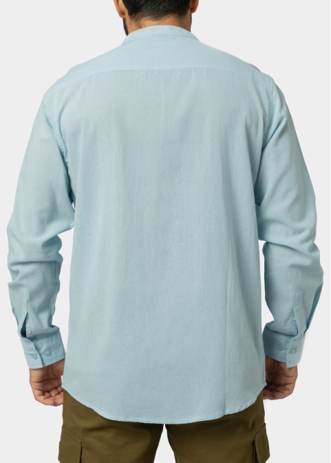 Light Blue Mao Shirt 