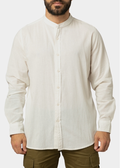 White Mao Shirt 